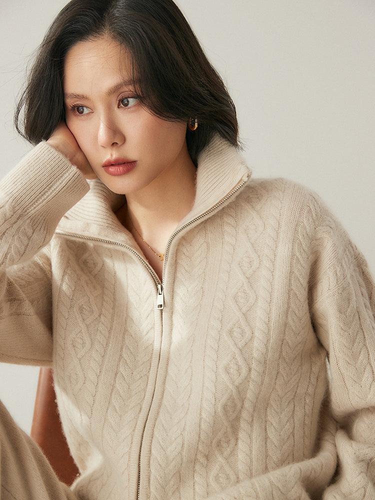 Cardigan Heritage en mélange de cachemire