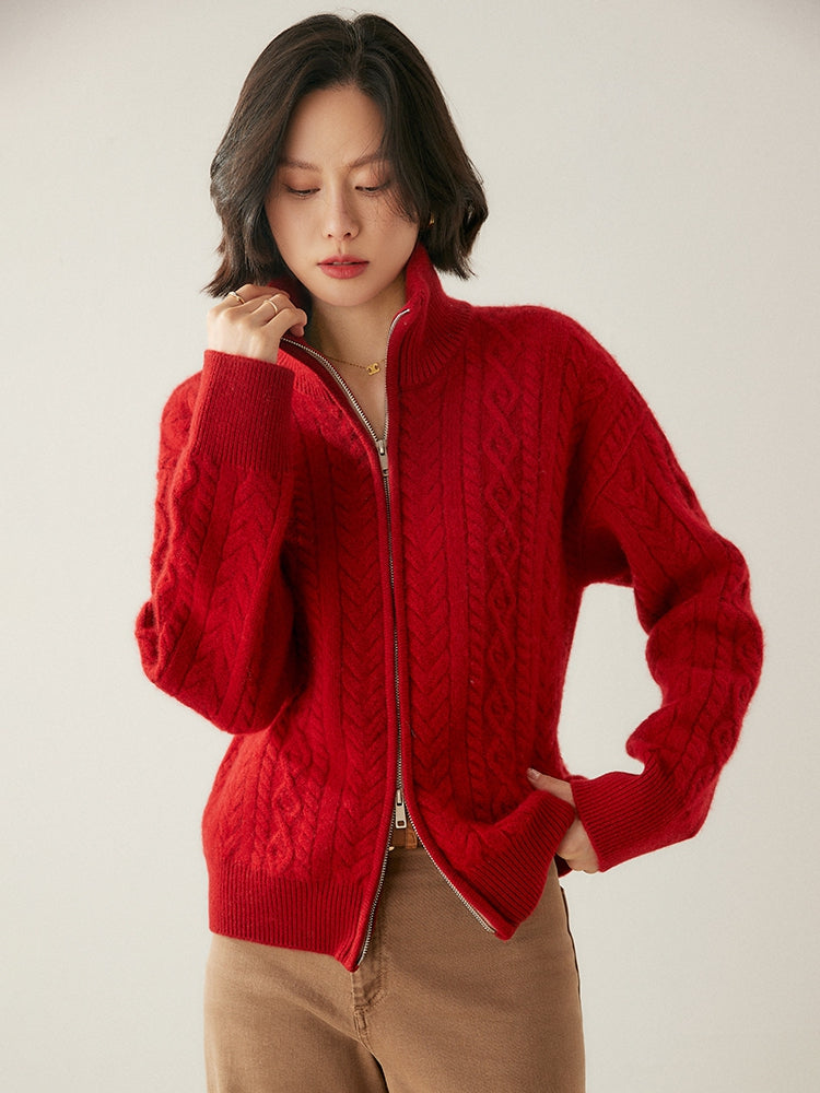 Cardigan Heritage en mélange de cachemire
