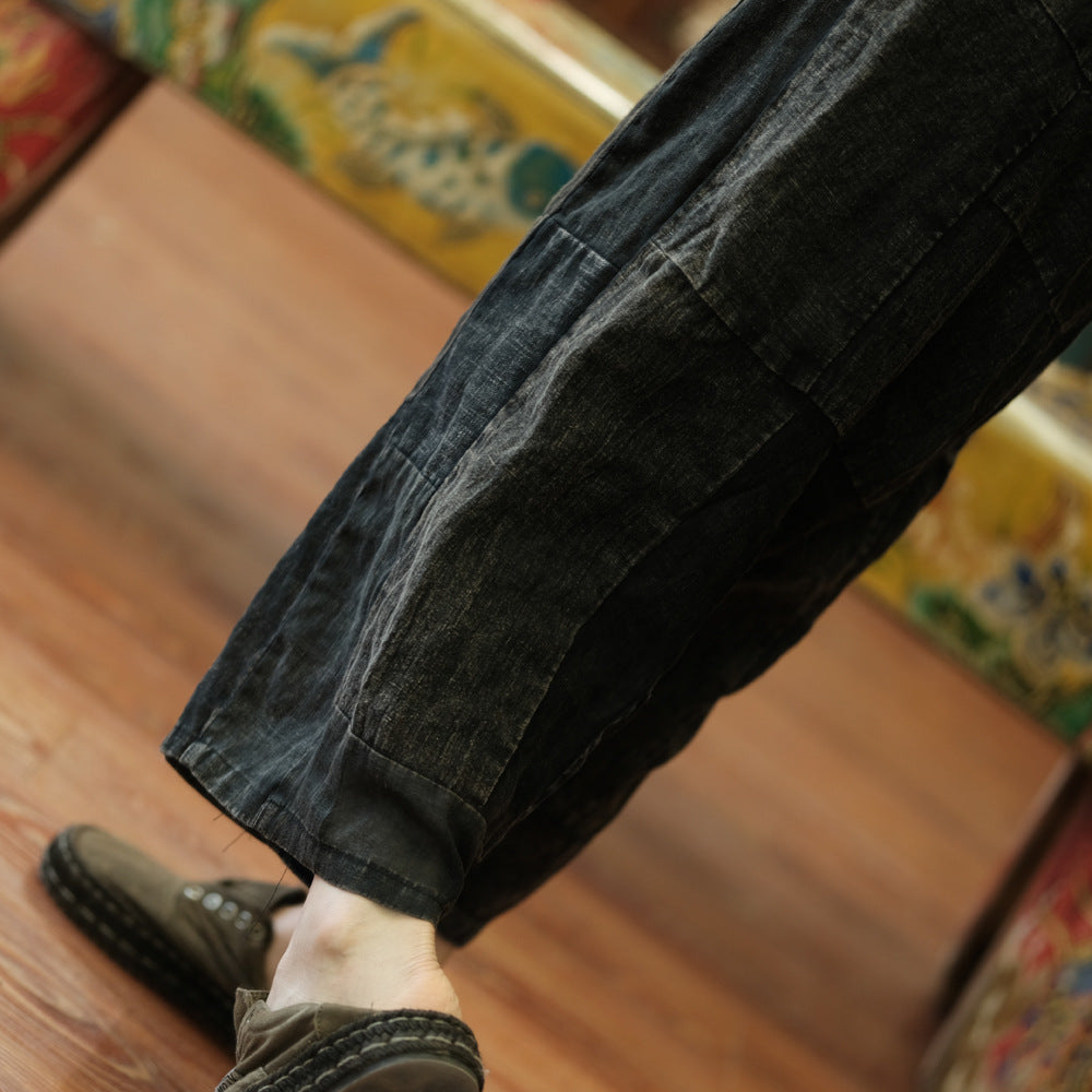 Vintage Patchwork Spring Pants
