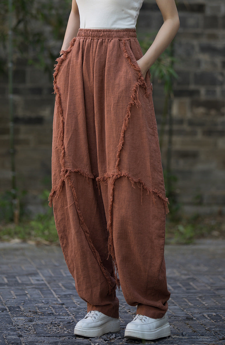 Pantalon patchwork bohème