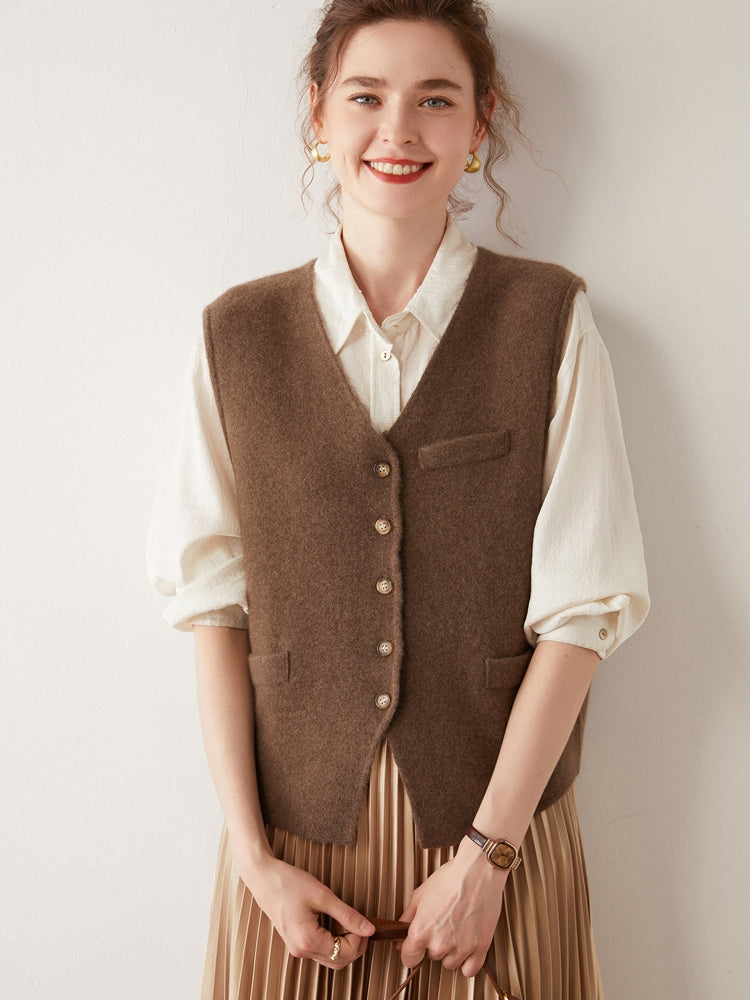 Gilet en cachemire noble
