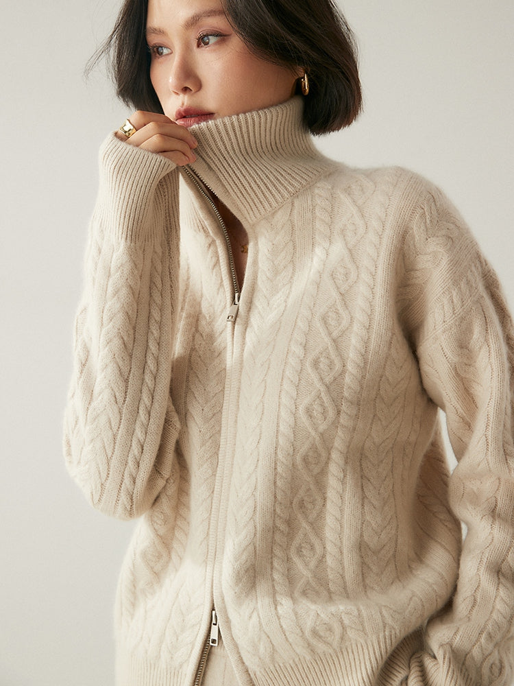 Cardigan Heritage en mélange de cachemire