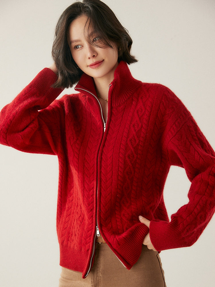 Cardigan Heritage en mélange de cachemire