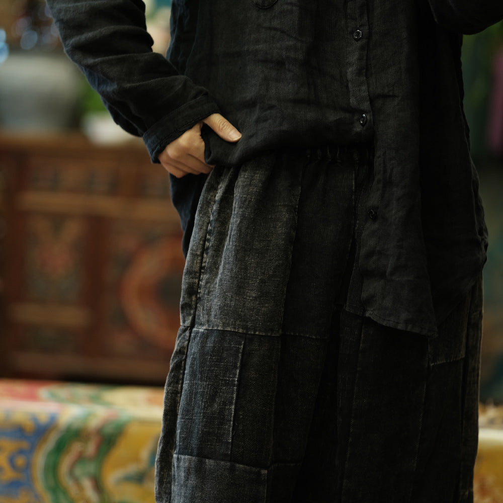 Vintage Patchwork Spring Pants