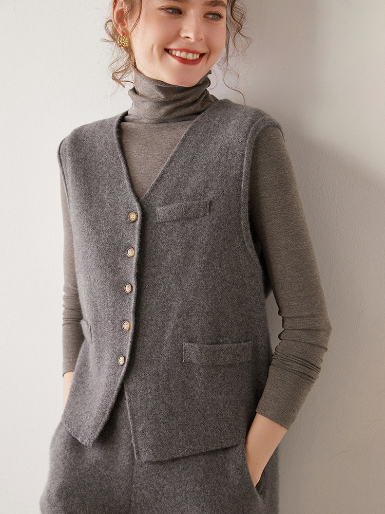 Gilet en cachemire noble
