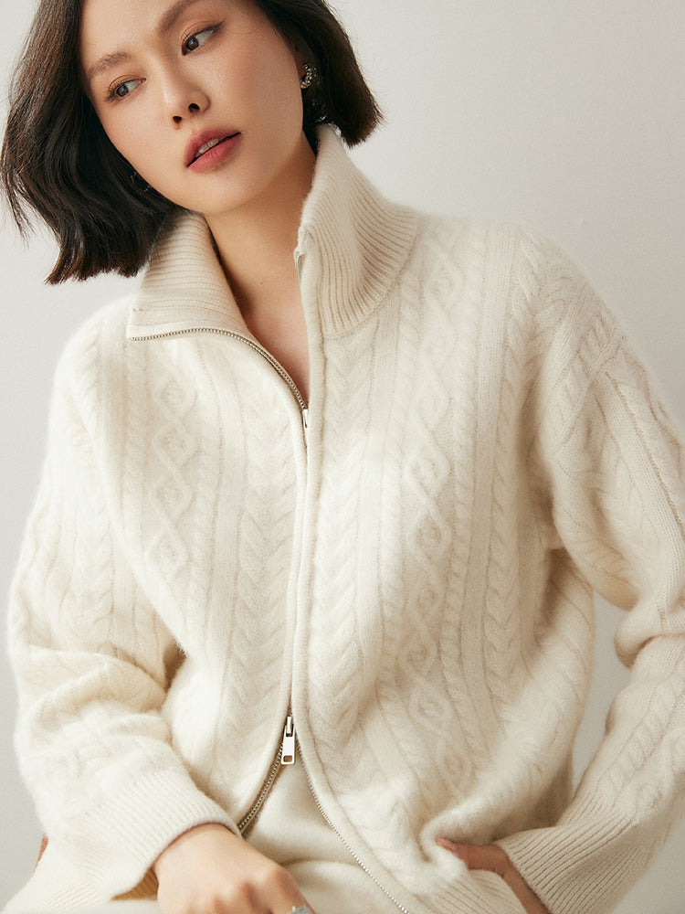 Cardigan Heritage en mélange de cachemire