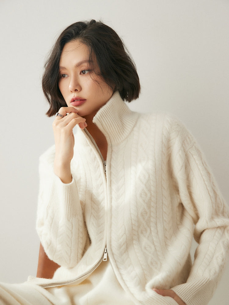 Cardigan Heritage en mélange de cachemire