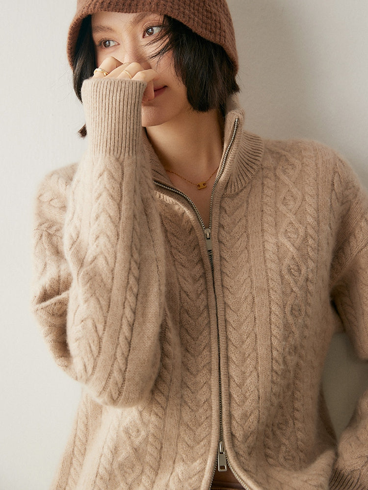 Cardigan Heritage en mélange de cachemire