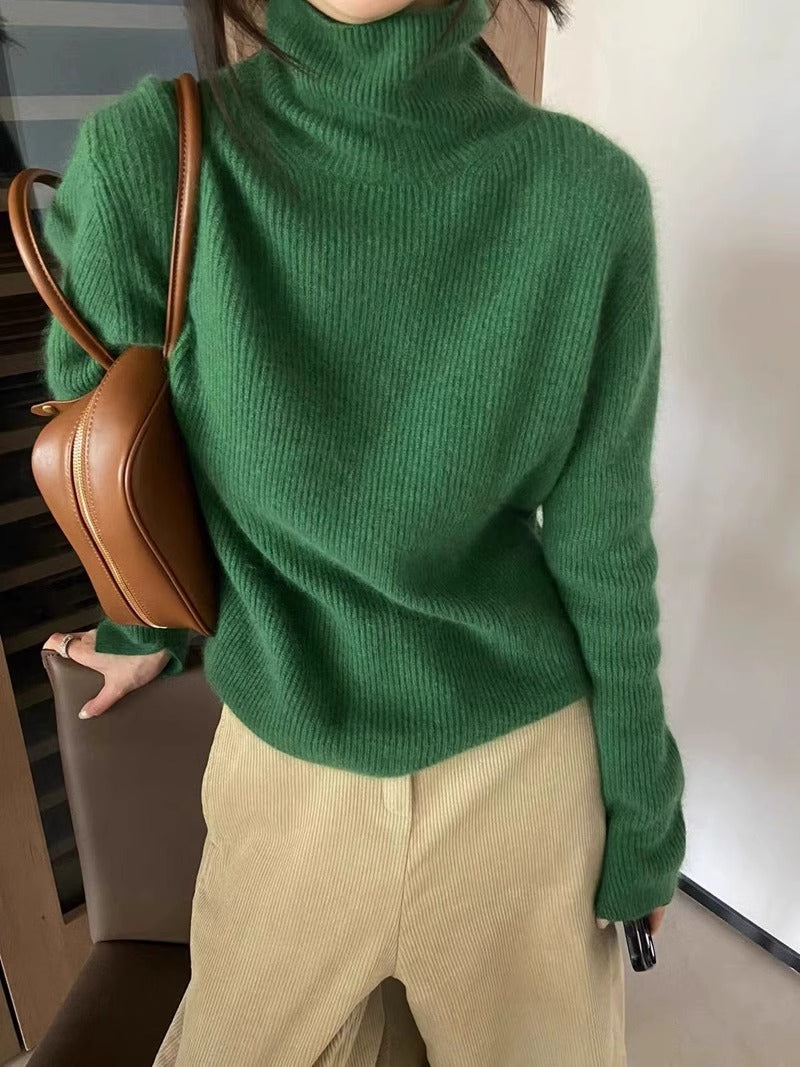 Pull col roulé en cachemire élégant