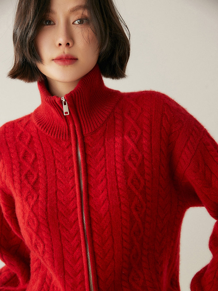 Cardigan Heritage en mélange de cachemire
