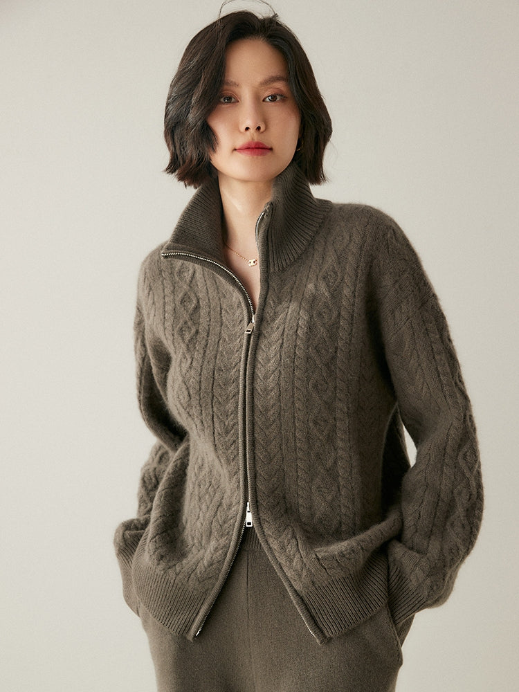 Cardigan Heritage en mélange de cachemire