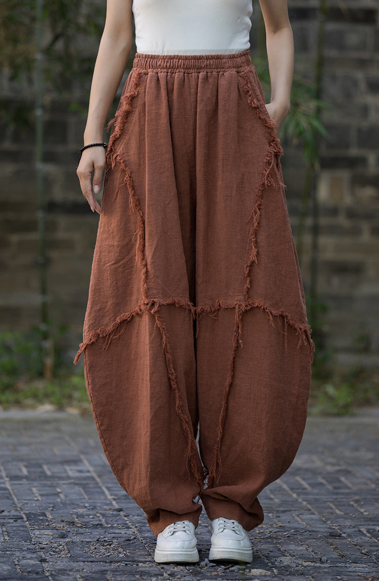 Pantalon patchwork bohème