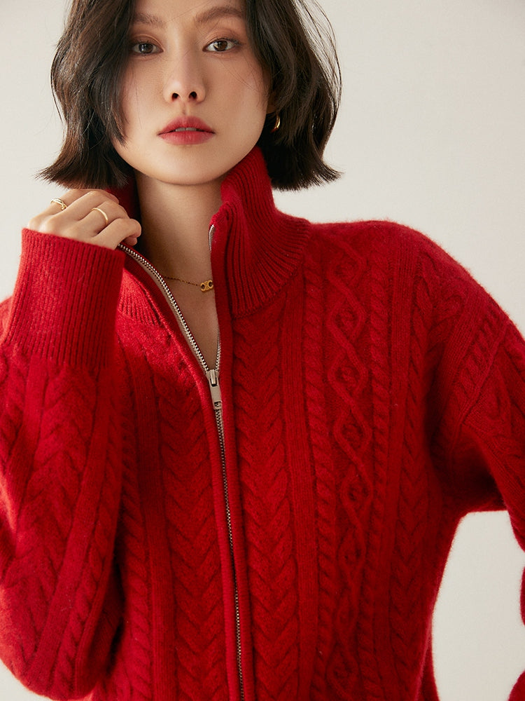 Cardigan Heritage en mélange de cachemire