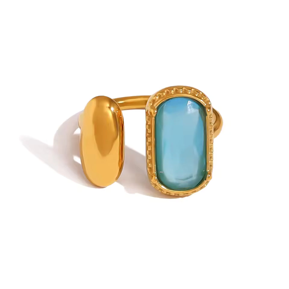 Bague vintage de luxe en zircon