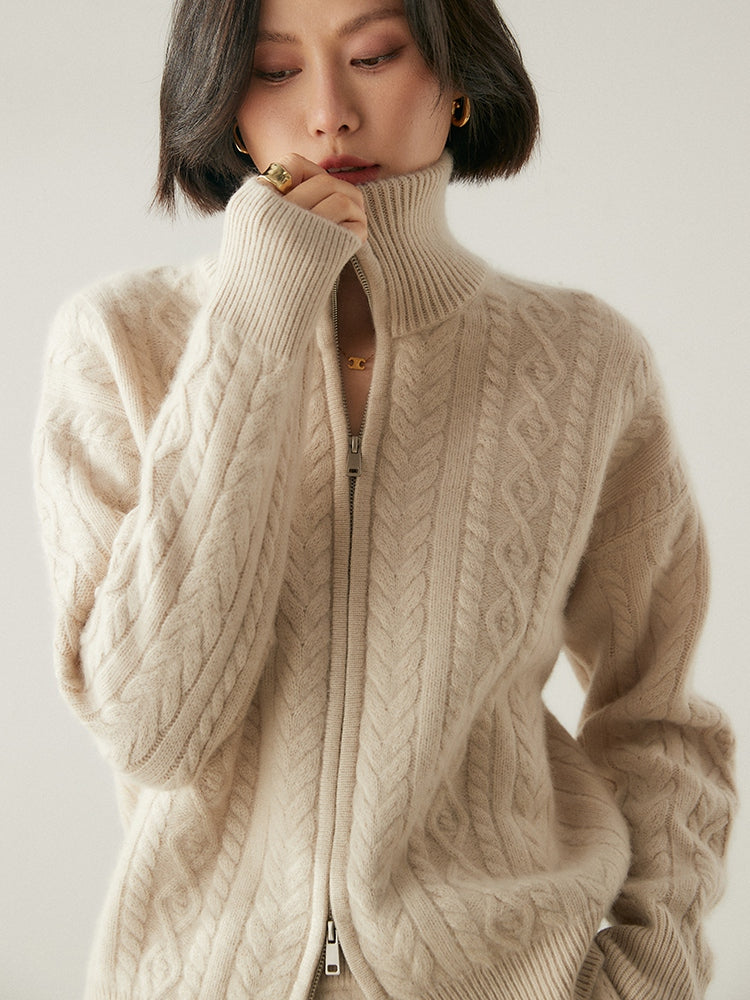 Cardigan Heritage en mélange de cachemire
