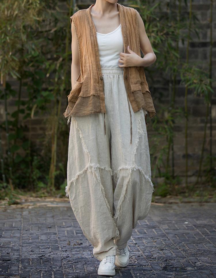 Pantalon patchwork bohème