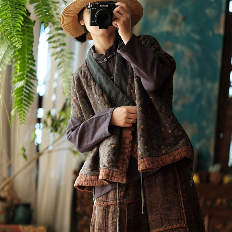 Gilet croisé vintage Daisy