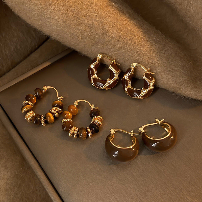 Juego de pendientes vintage Nature