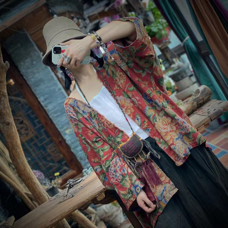 Veste à poches vintage Blossom