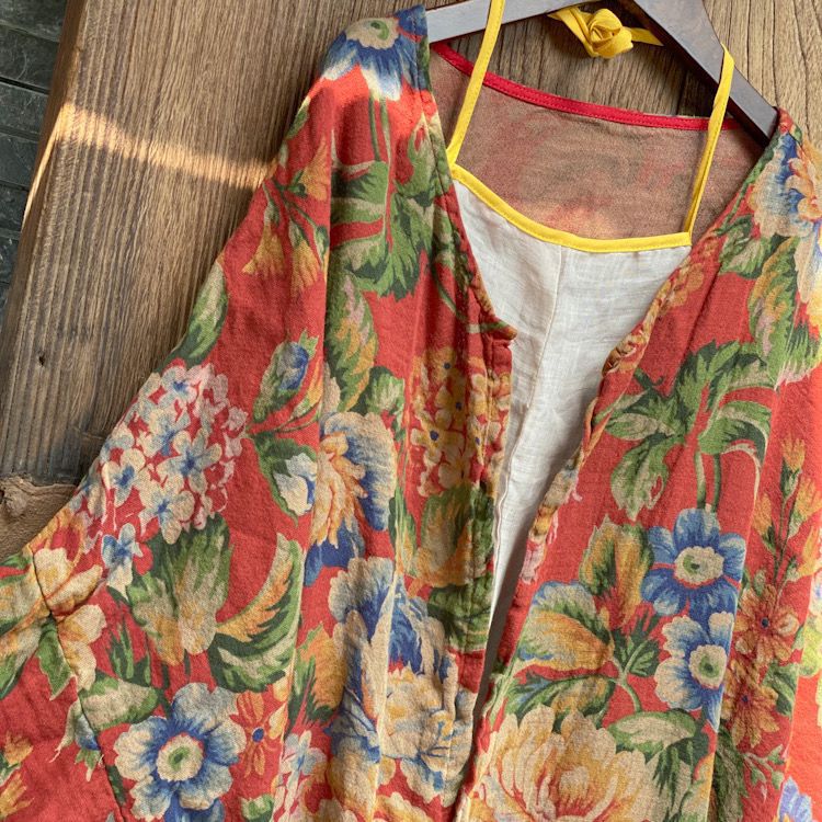 Kimono fleuri vintage