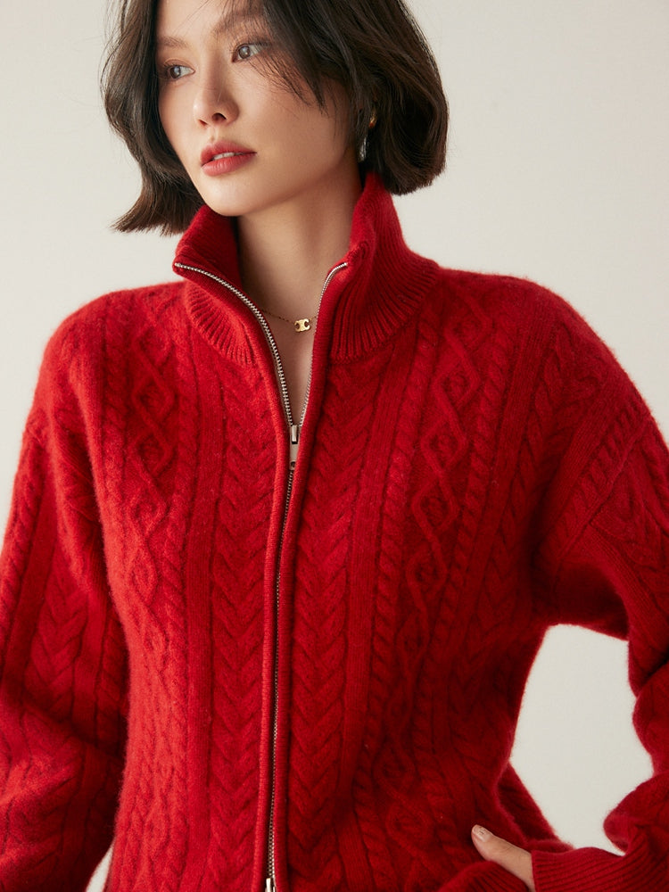 Cardigan Heritage en mélange de cachemire
