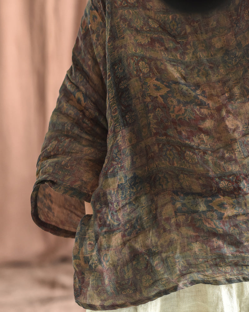 Vintage Mystic Flora Rami Blouse