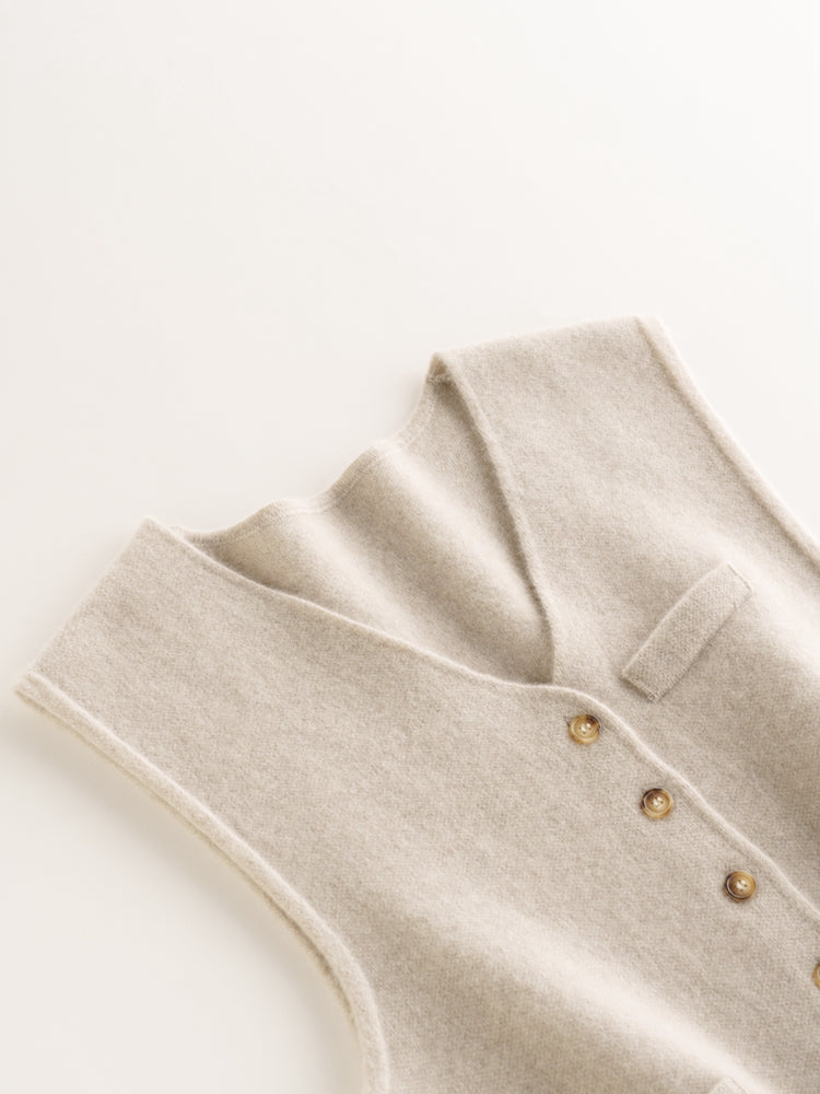 Gilet en cachemire noble