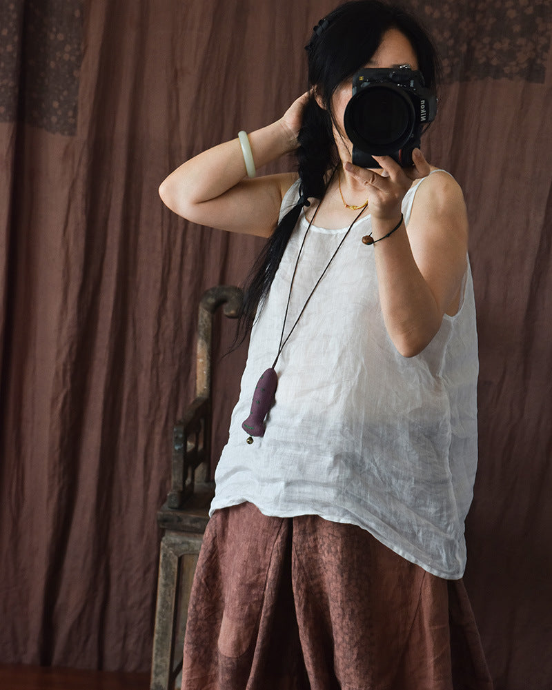 Camisola de lino vintage Bluz