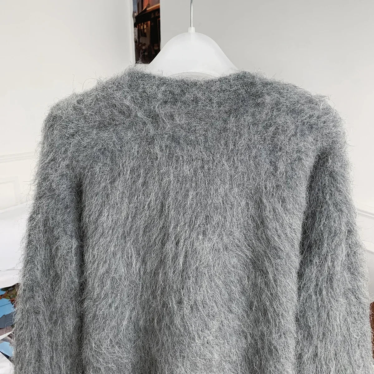 Cárdigan acogedor de alpaca