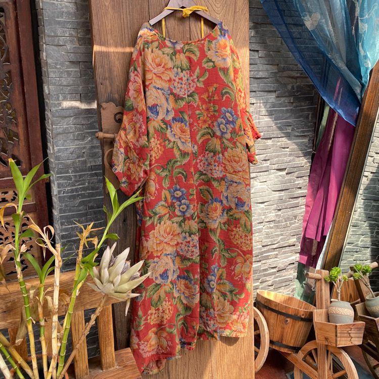 Kimono fleuri vintage