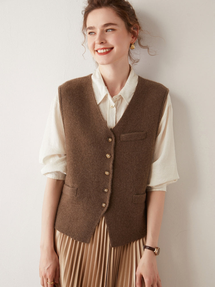 Gilet en cachemire noble