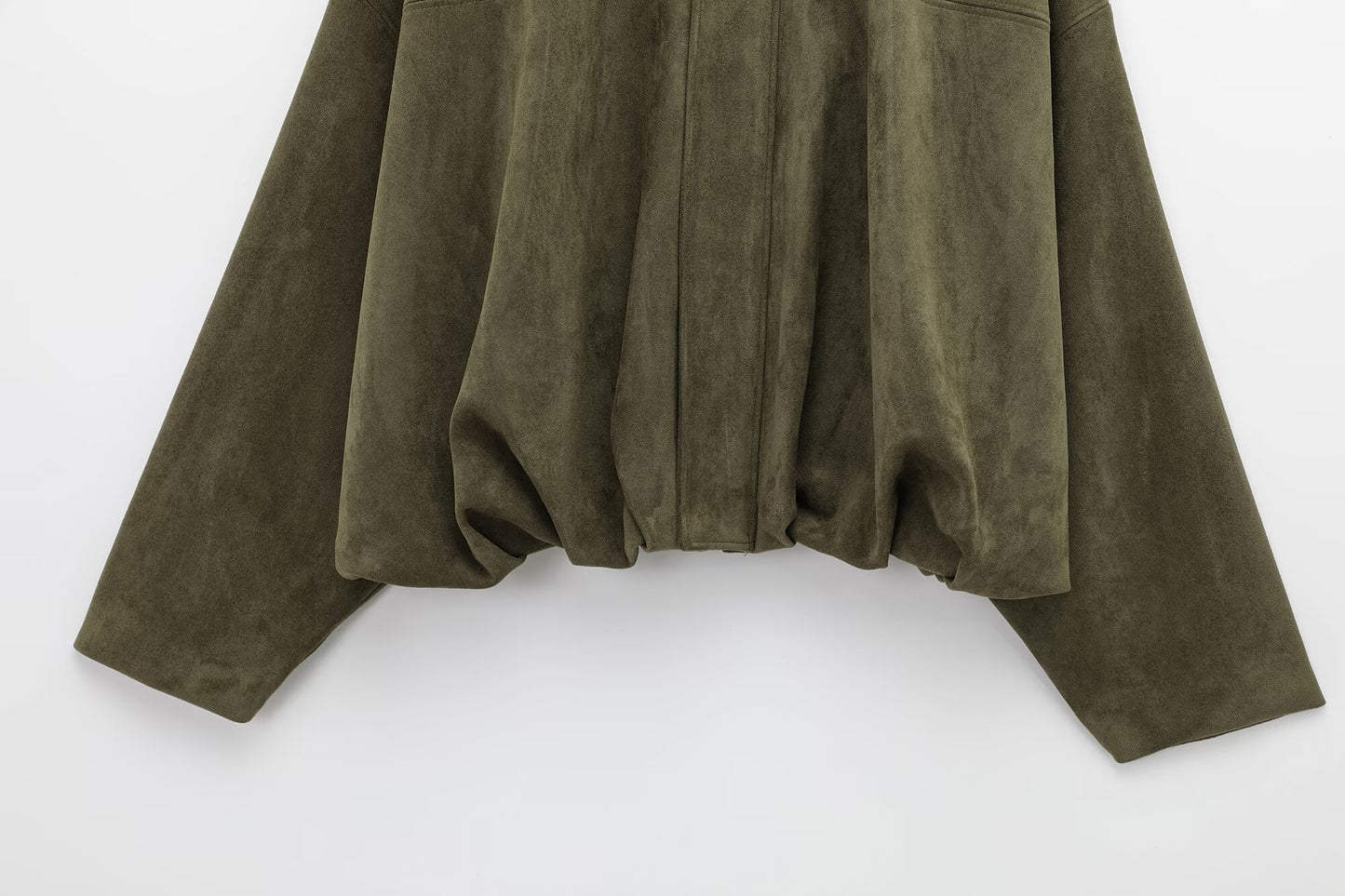Suede Long Sleeve Lapel Jacket & High-Waist Shorts for Women | 2025 Vintage Streetwear Style