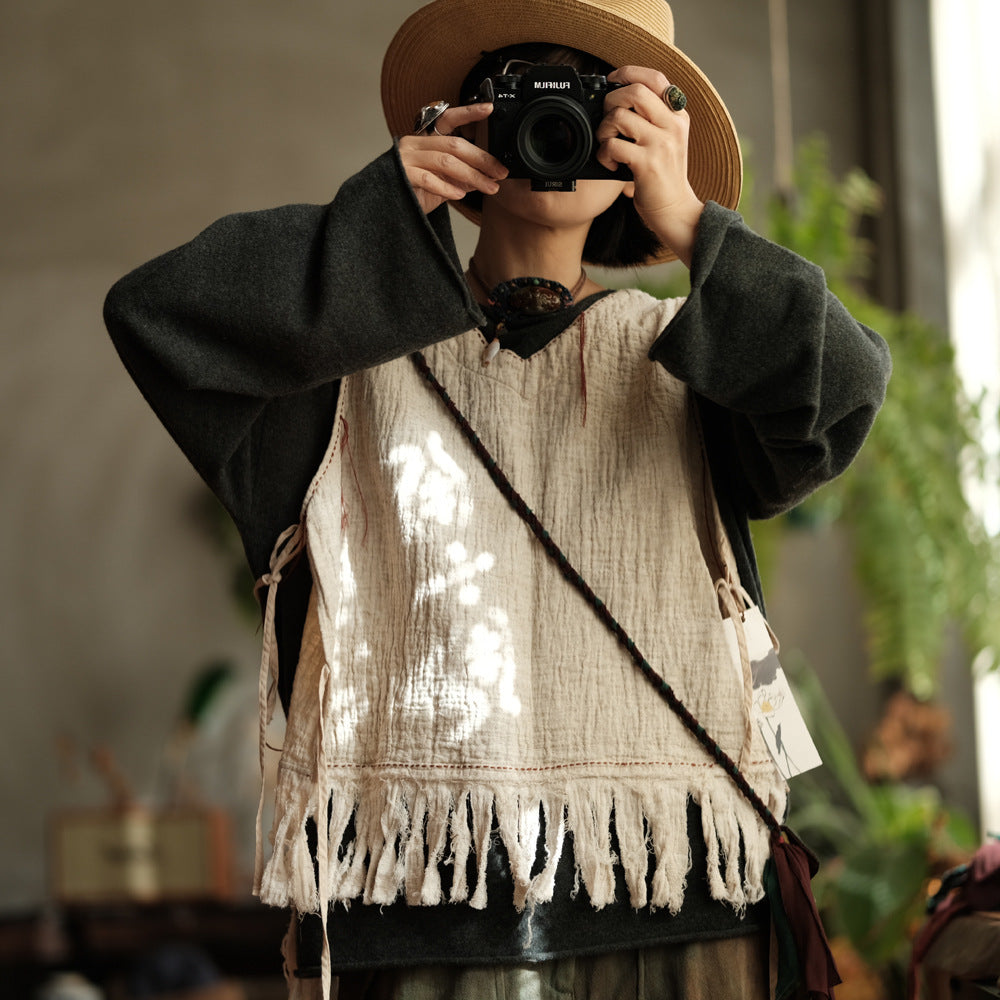 Chemisier en lin Boho Breeze