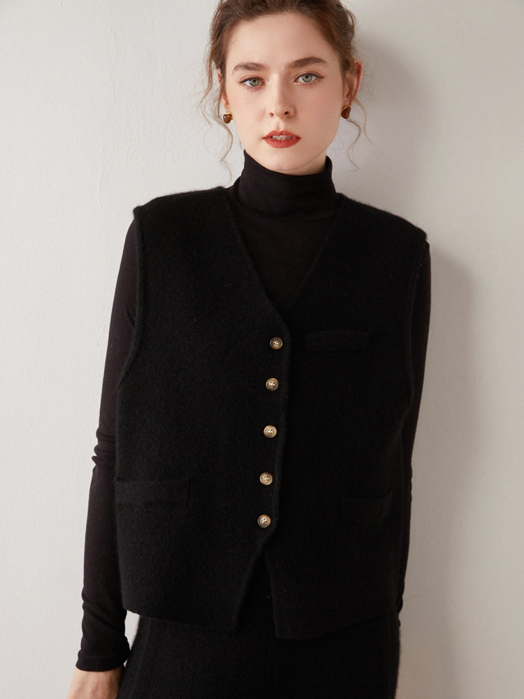 Gilet en cachemire noble