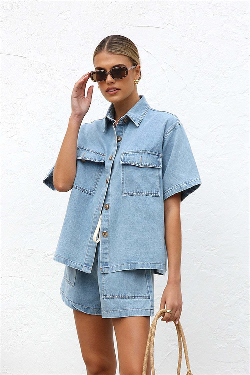 Urban Denim Short Set