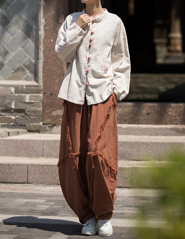 Pantalon patchwork bohème