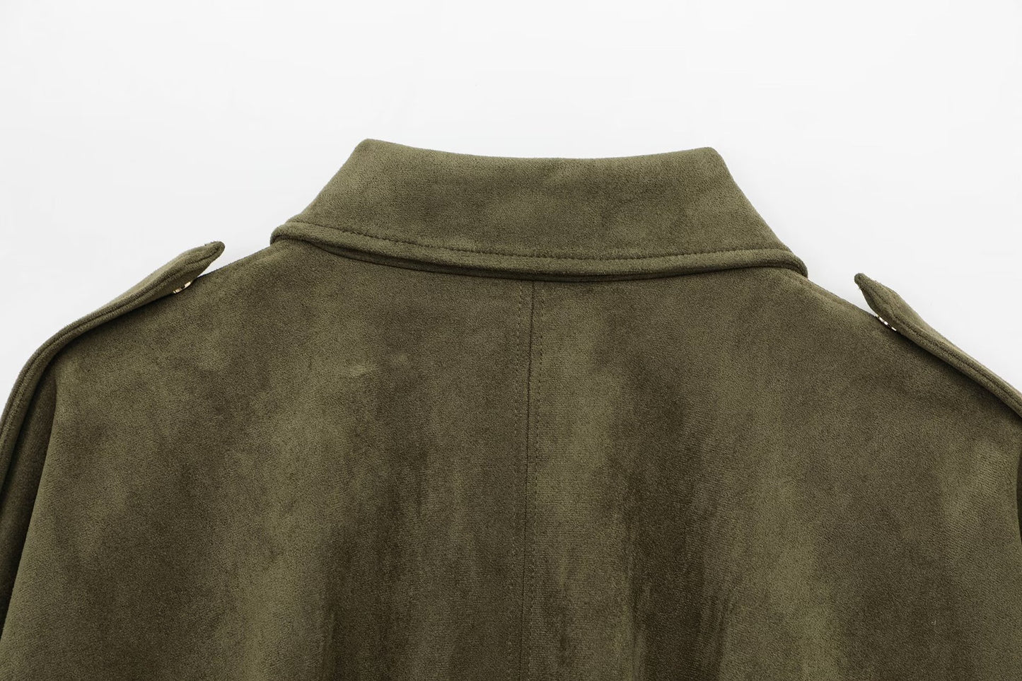Suede Long Sleeve Lapel Jacket & High-Waist Shorts for Women | 2025 Vintage Streetwear Style