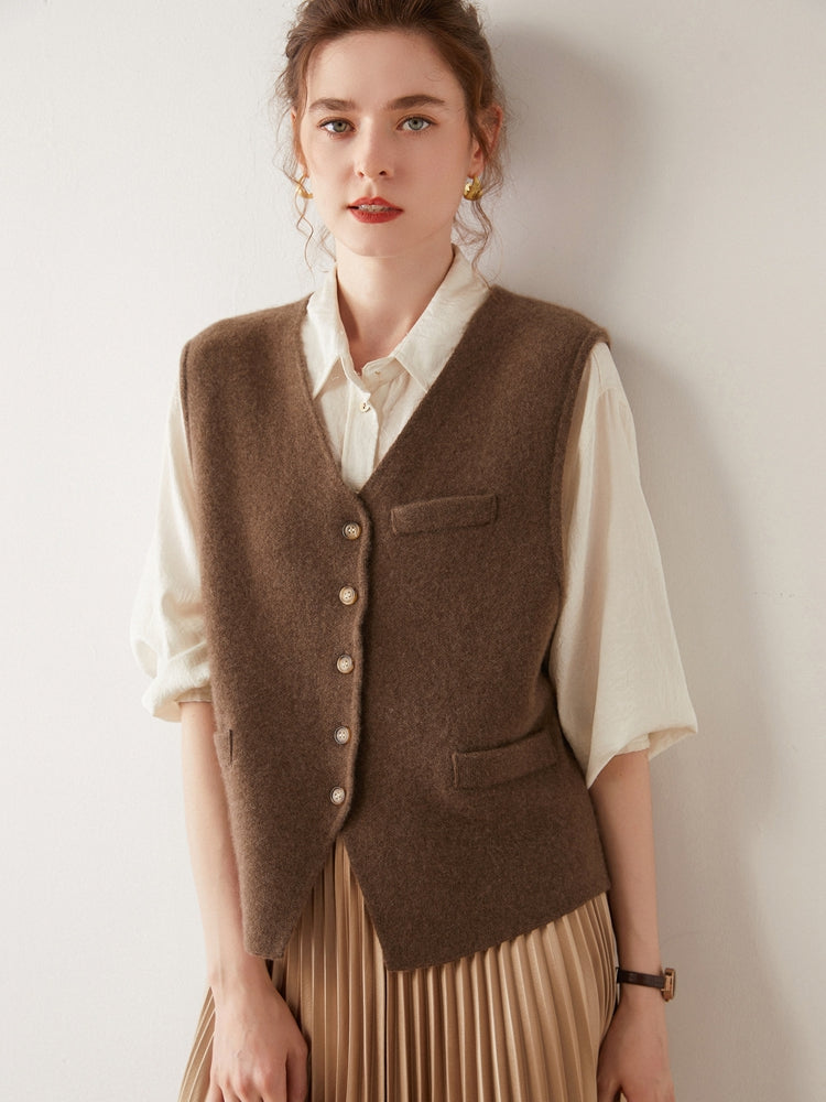 Gilet en cachemire noble