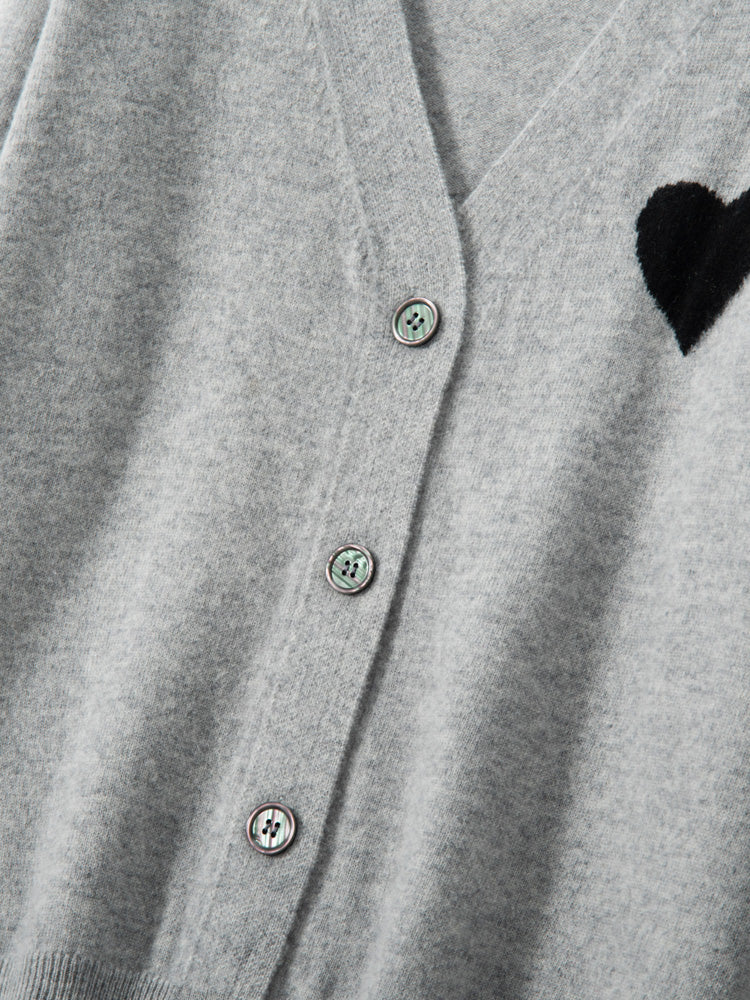 Cardigan en cachemire Heartline