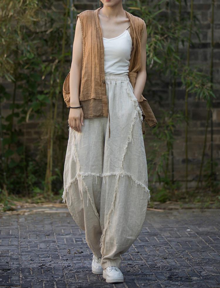 Pantalon patchwork bohème