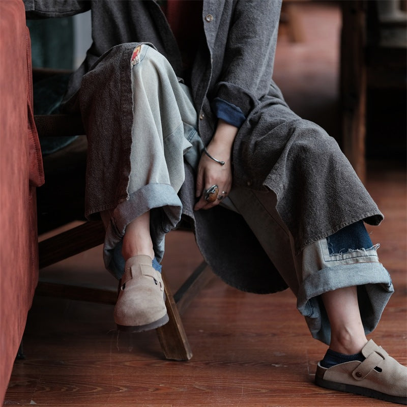 Manteau vintage Grace en coton et lin