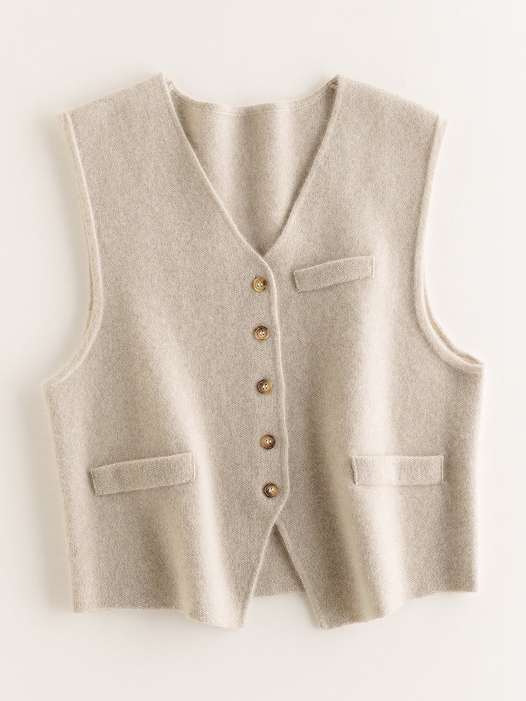 Gilet en cachemire noble