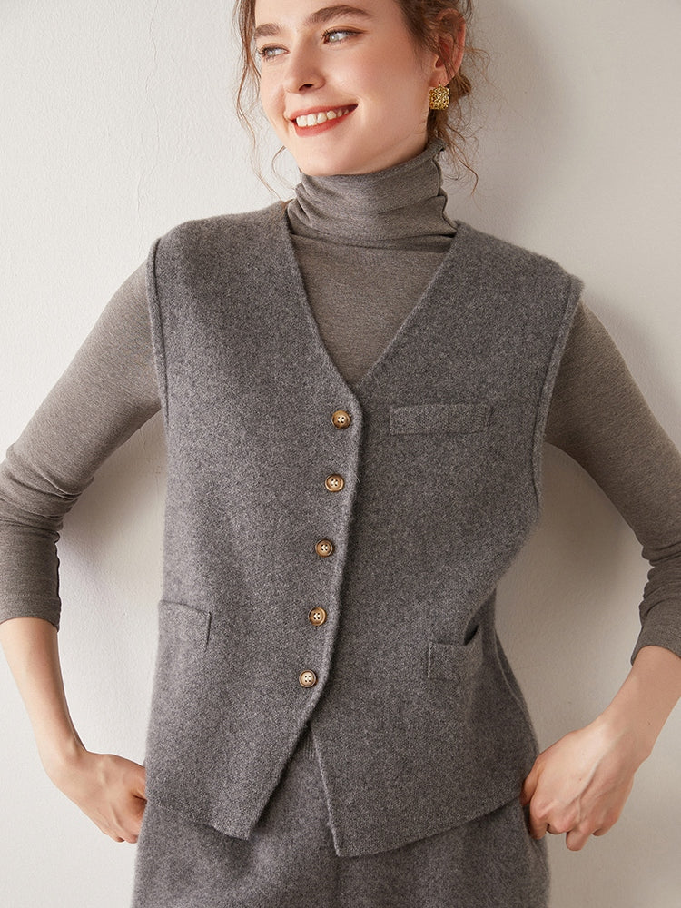 Gilet en cachemire noble