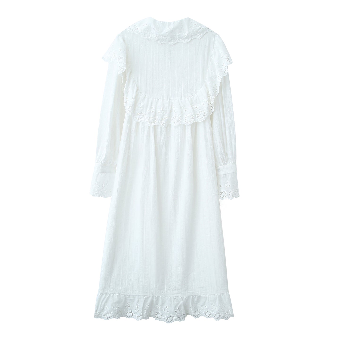 Vestido midi de encaje bohemio