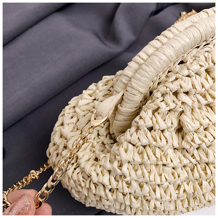 Sac à bandoulière en paille tressée Palma