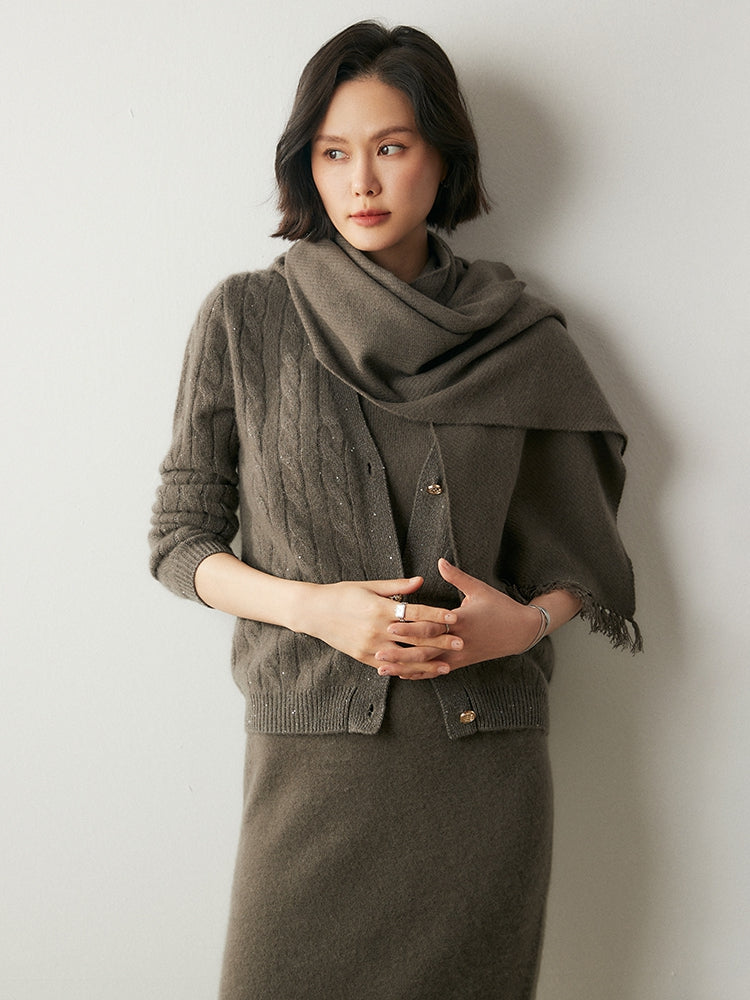 Robe en cachemire confortable et luxueuse