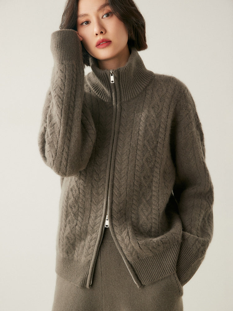 Cardigan Heritage en mélange de cachemire