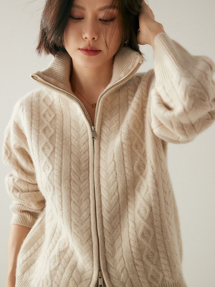 Cardigan Heritage en mélange de cachemire