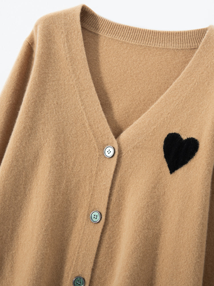 Cardigan en cachemire Heartline