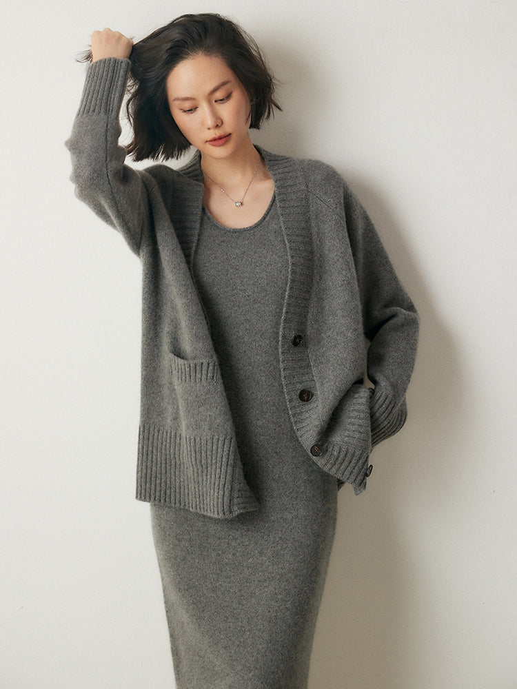Robe en cachemire confortable et luxueuse